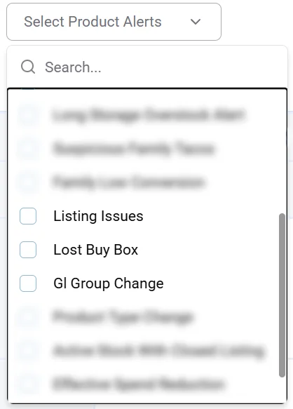 Dashboard notification highlighting Listing issues, Buy Box loss or category change