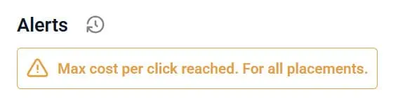 max cpc alert