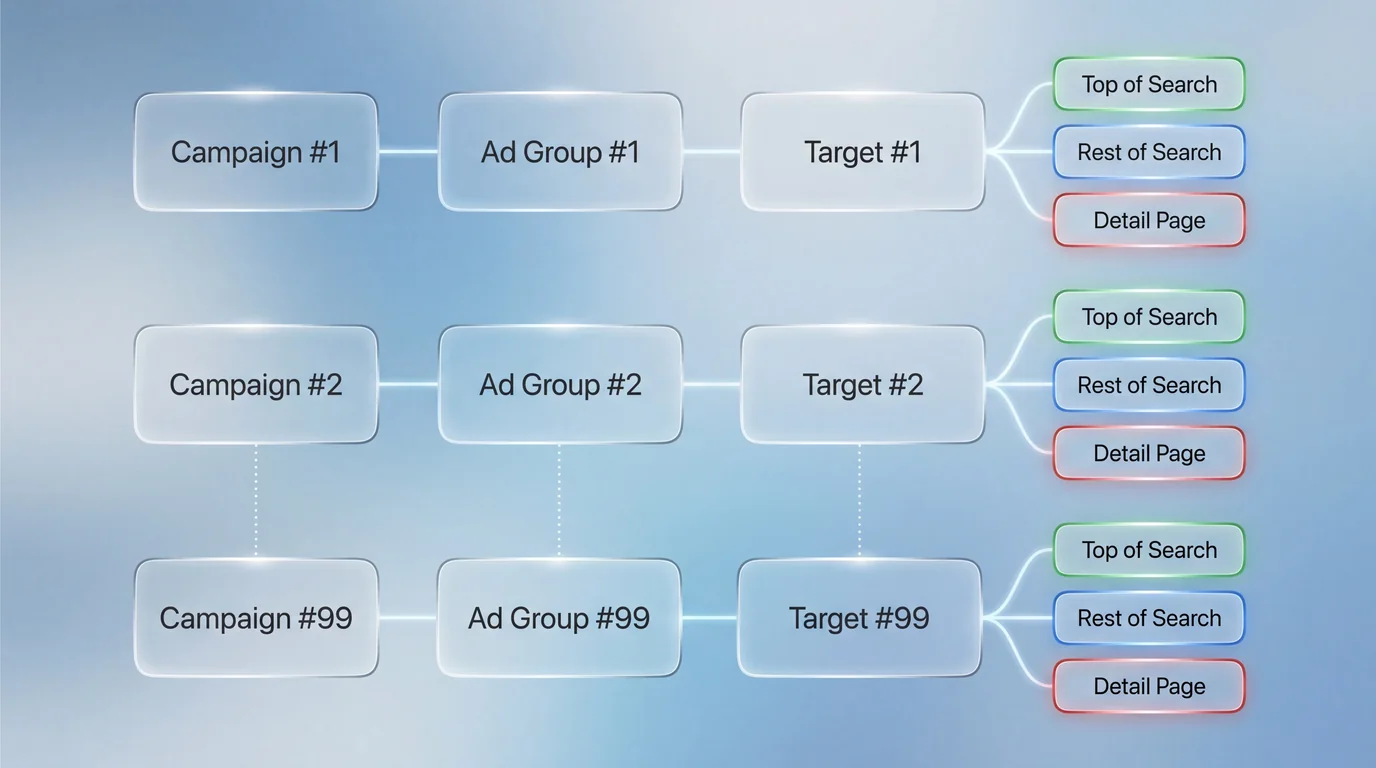 Single Keyword Ad Group structure isolating one keyword per ad group for precise bid control